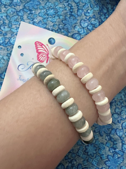 Essential Oil Diffuser / Jades Tourmaline Rondelle bracelet/Aromatherapy Jewelry