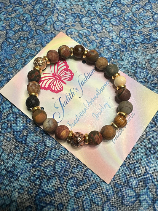 Unisex Essential Oil Diffuser bracelet/Aromatherapy beaded bracelet /handmade