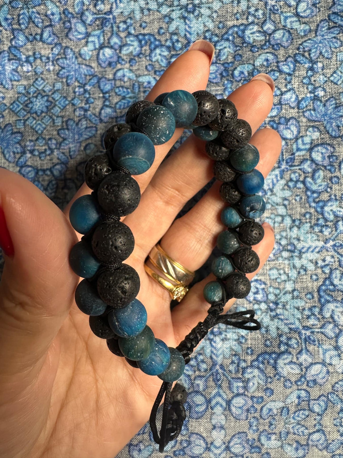 Double  beads Essential Oil Diffuser /Aromatherapy Bracelet/Handmade for Men,Women's Healing Anxiety Relief