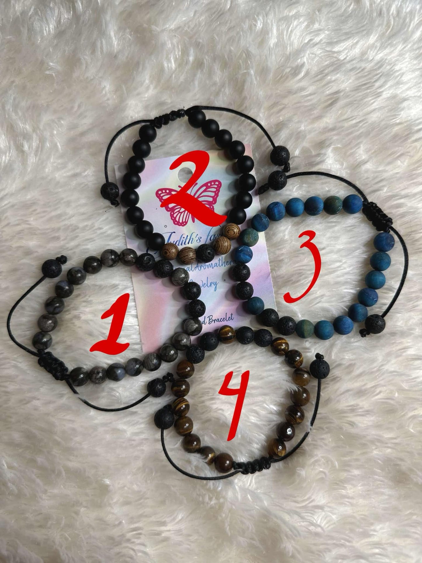 Adjustable  Unisex  Essential Oil Diffuser Bracelet/Aromatherapy beaded Bracelet/Handmade