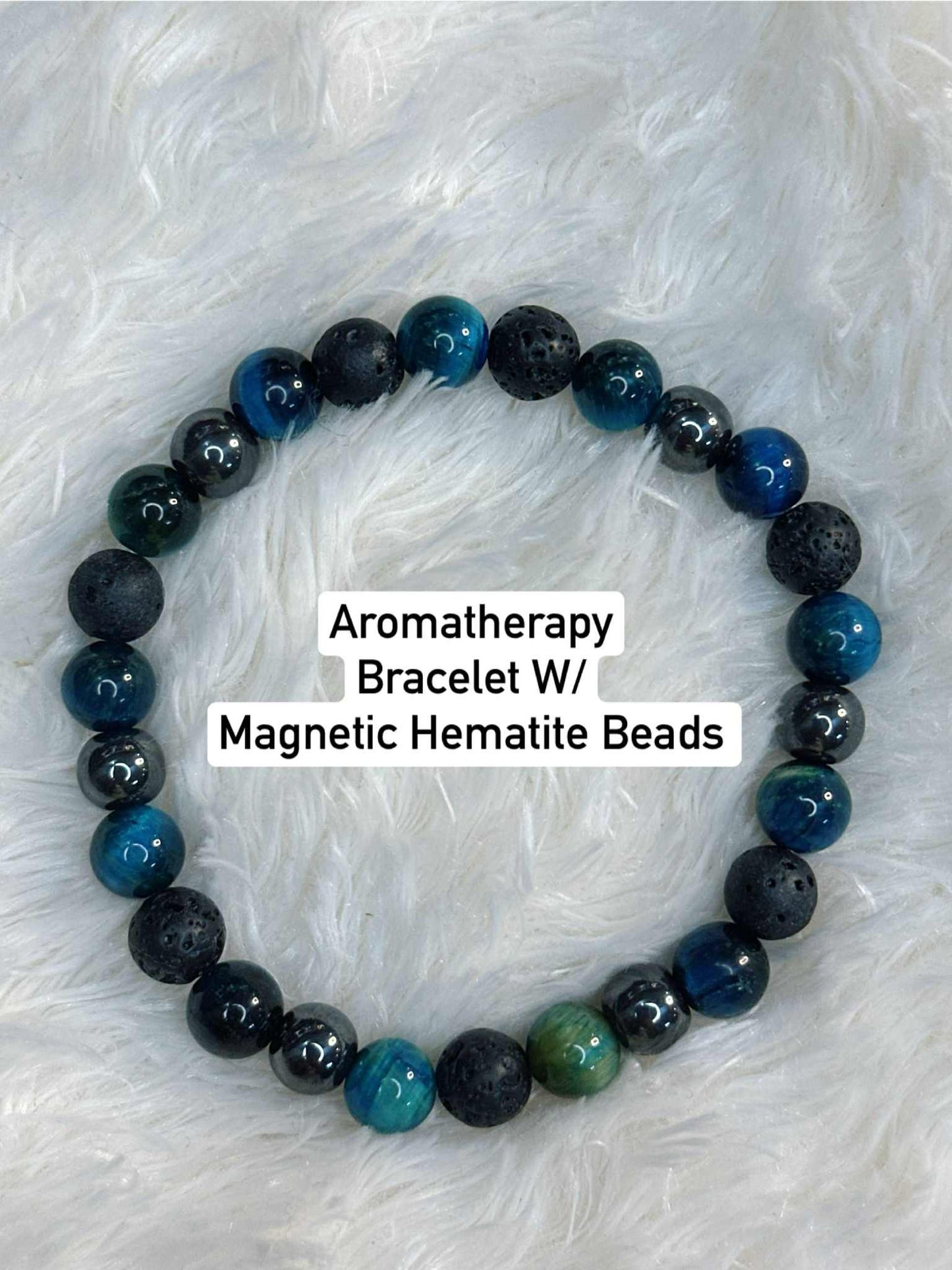 Healing Anxiety Relief Aromatherapy beaded Bracelet/Essential Oil Diffuser/Handmade/Made in USA