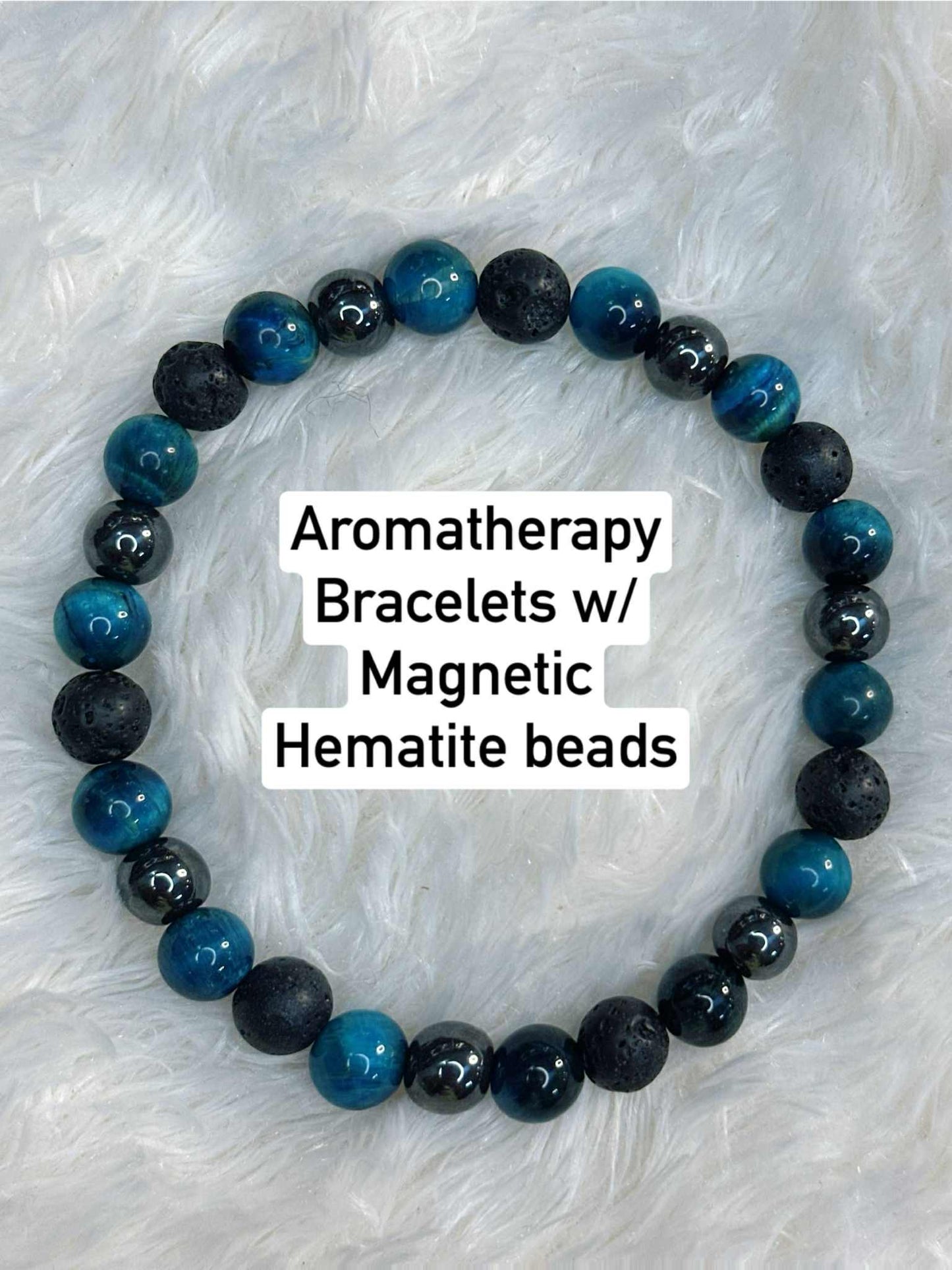 Healing Anxiety Relief Aromatherapy beaded Bracelet/Essential Oil Diffuser/Handmade/Made in USA
